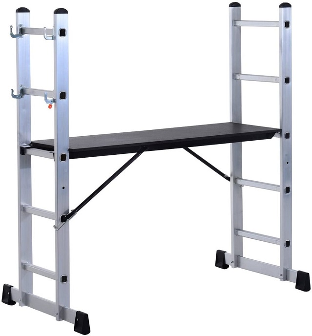 supported scaffold ladder