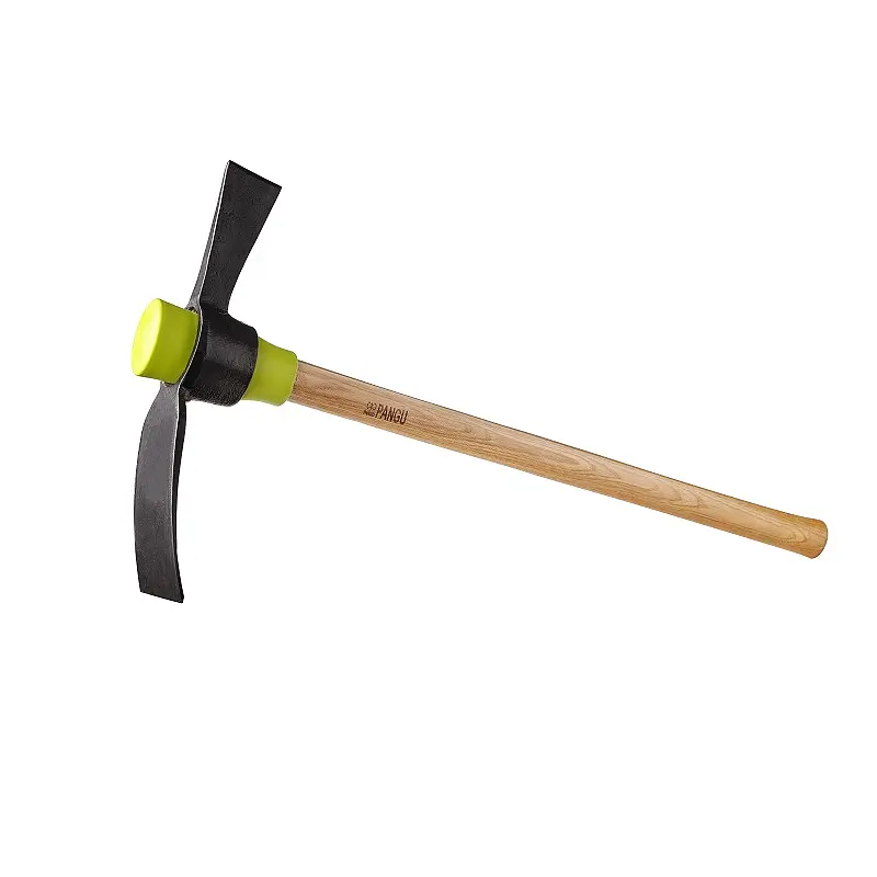 China Forged Steel Mattock with Shock Absorbing Hickory Handle Supplier