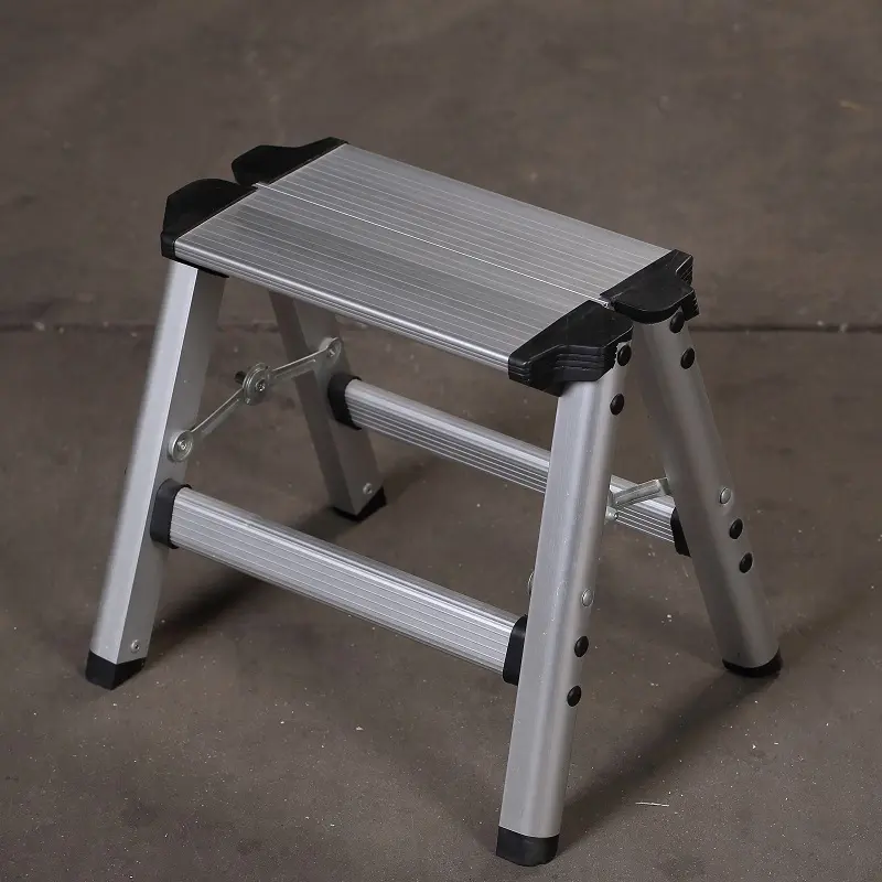 Small lightweight aluminium double sided step stool supplier