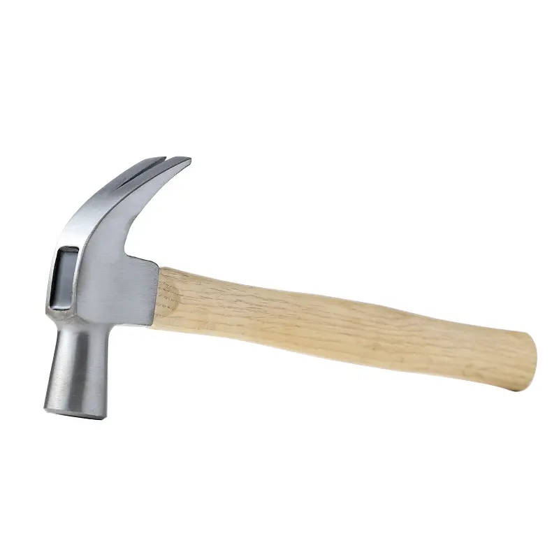 Forged British nail hammer claw hammer with wood shaft