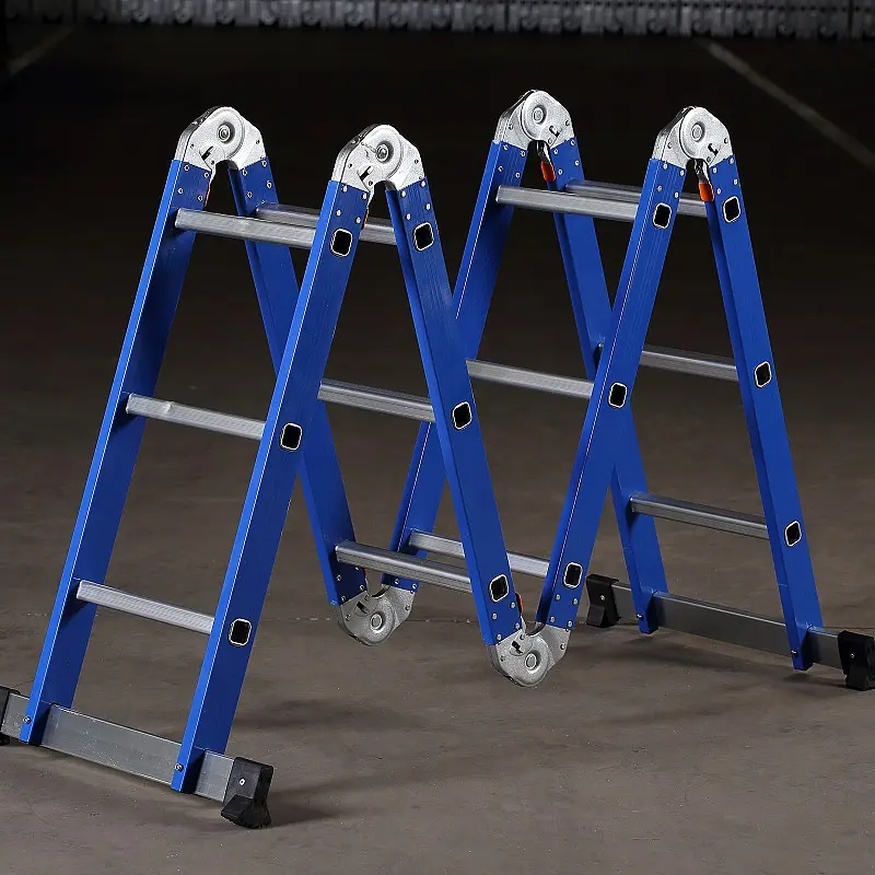 Heavy duty extension small hinge multi purpose ladder 4x3 TUV/GS 330 lb. max capacity manufacturer price