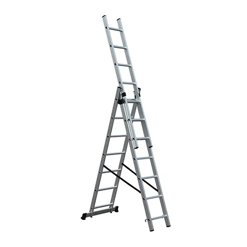 Durable 3x7 Aluminum Triple Extension Combination Ladder GS Wholesale