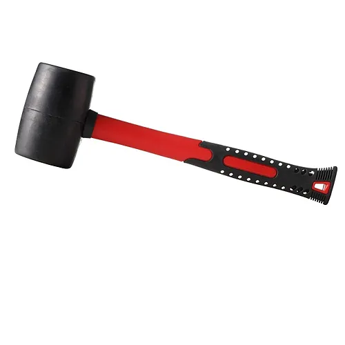 Black rubber hammer with fibreglass handle wholesale price