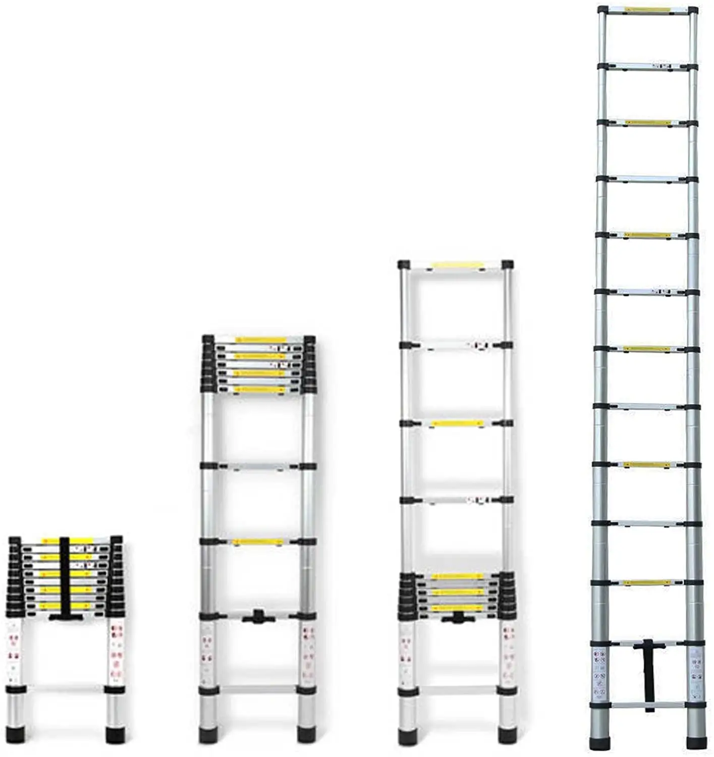 3.8M Multi-Purpose Ladder Aluminium Telescopic Ladder Extension Extend - Portable Ladder