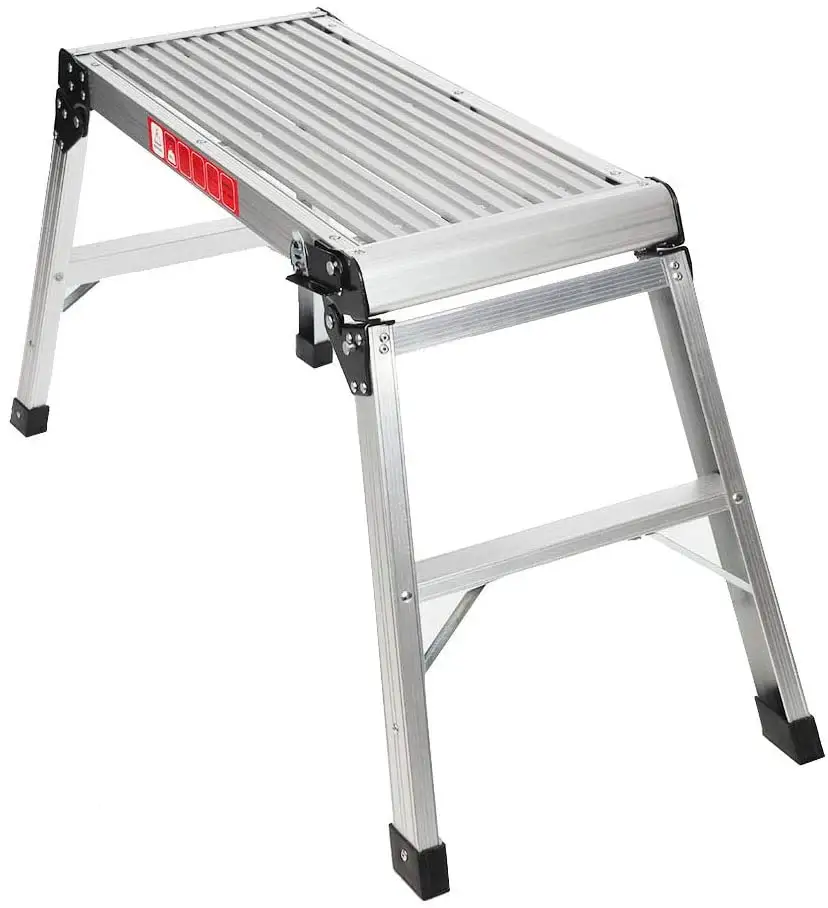 Adjustable Multi Purpose Work Platform Ladder Folding Aluminium Step Up Bench Ladder
